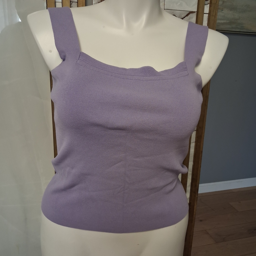 dressbarn Lilac Ribbed Camisole